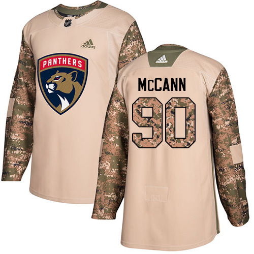Adidas Panthers #90 Jared McCann Camo Authentic Veterans Day Stitched NHL Jersey